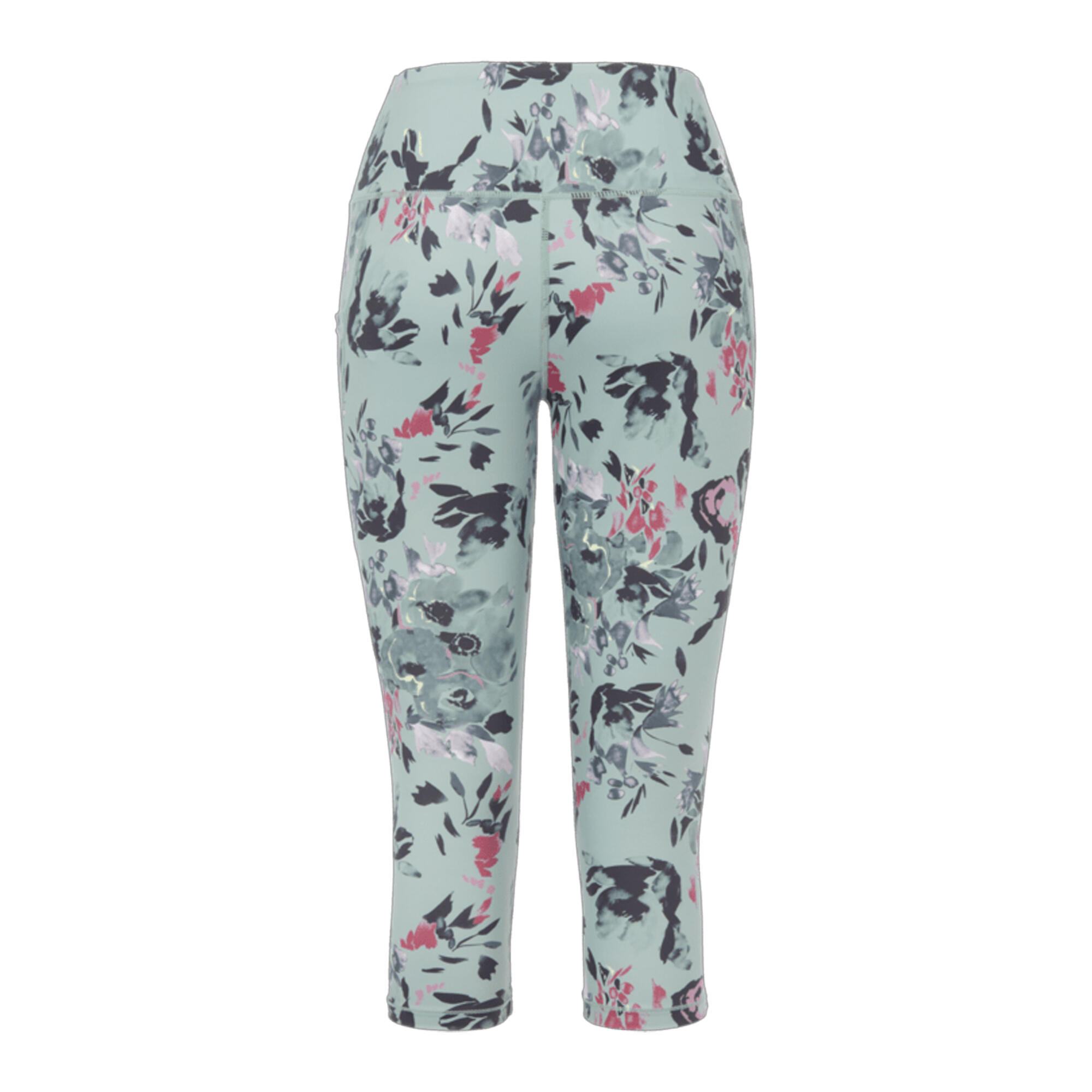 Dames Influential II Floral 3/4 Legging (Gletsjer Groen) 2/4