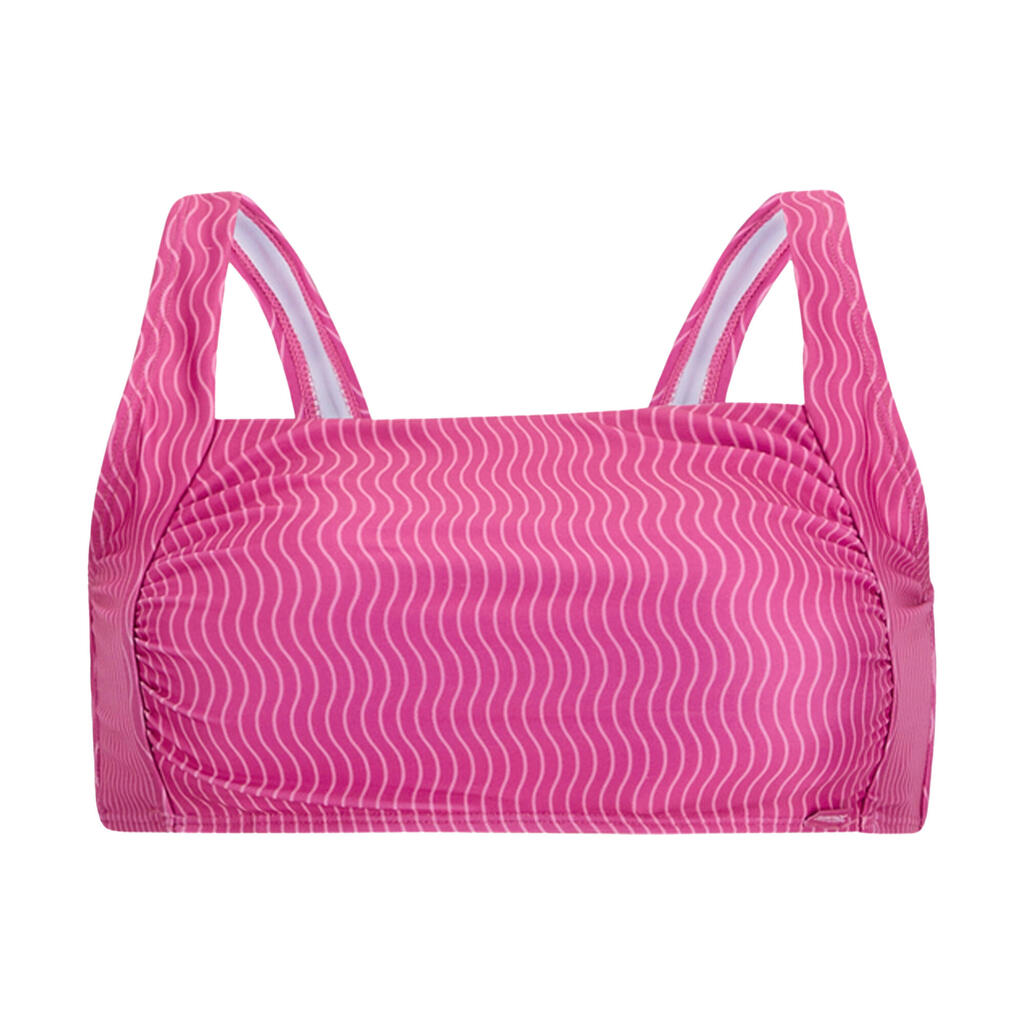 Womens/Ladies Loria Wave Bikini Top (Pink)