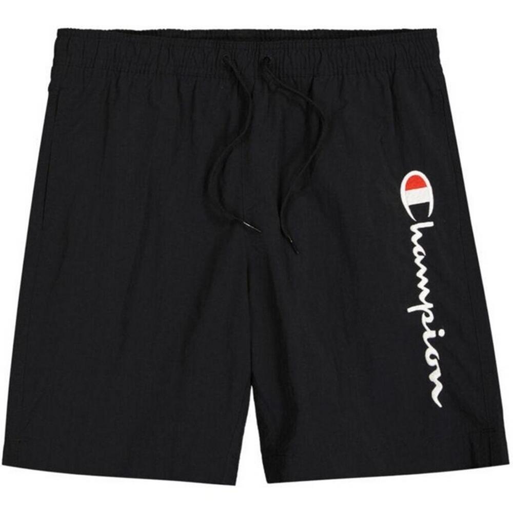 Costume Da Bagno A Pantaloncino Logo Ricamato Uomo Champion Nero 2/4
