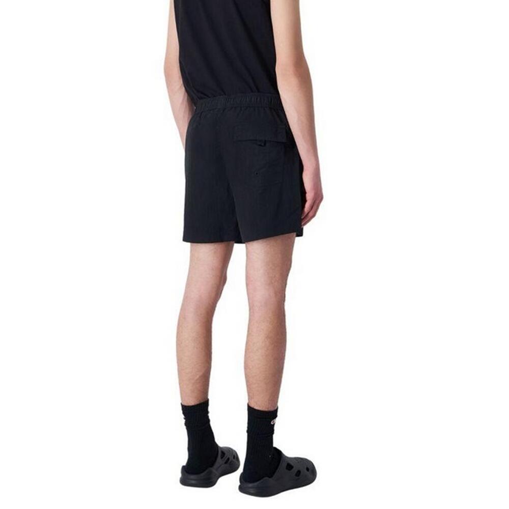 Short De Bain Motif/style Logo Brodé Homme (Noir) 3/3