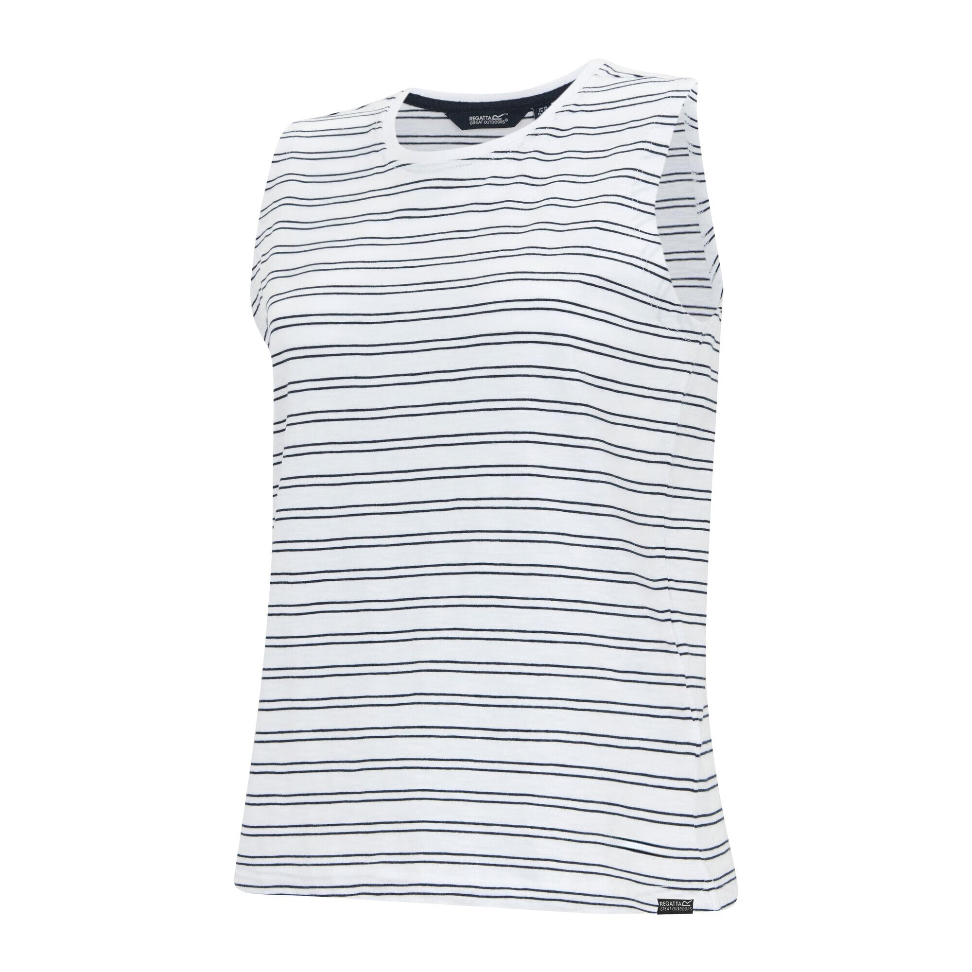 Dames Fariene Vest Top (Wit, Marine) 3/5