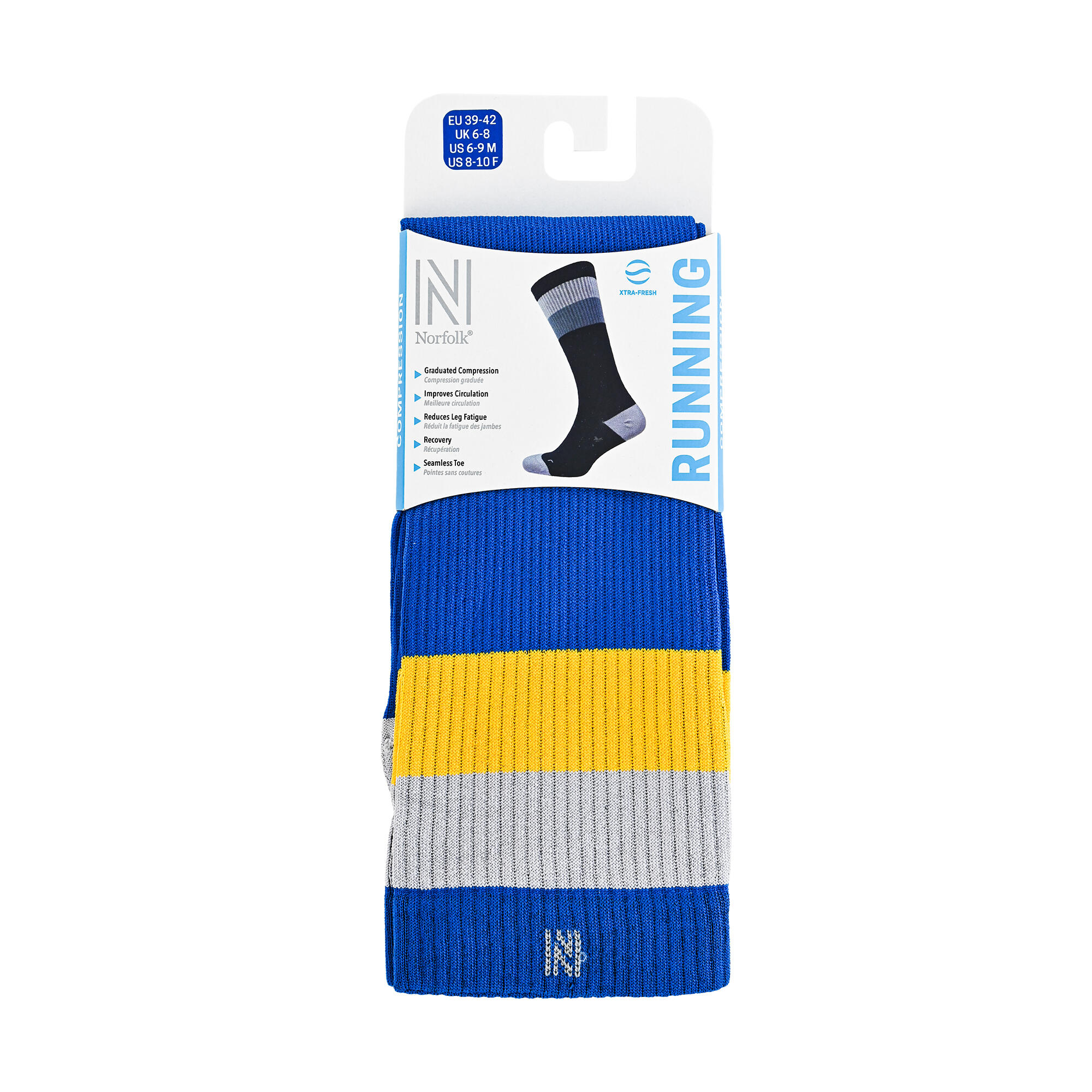 Chaussettes de course à compression, soutien mollet gradué, Classe 2 - 20-30mmHg 3/4