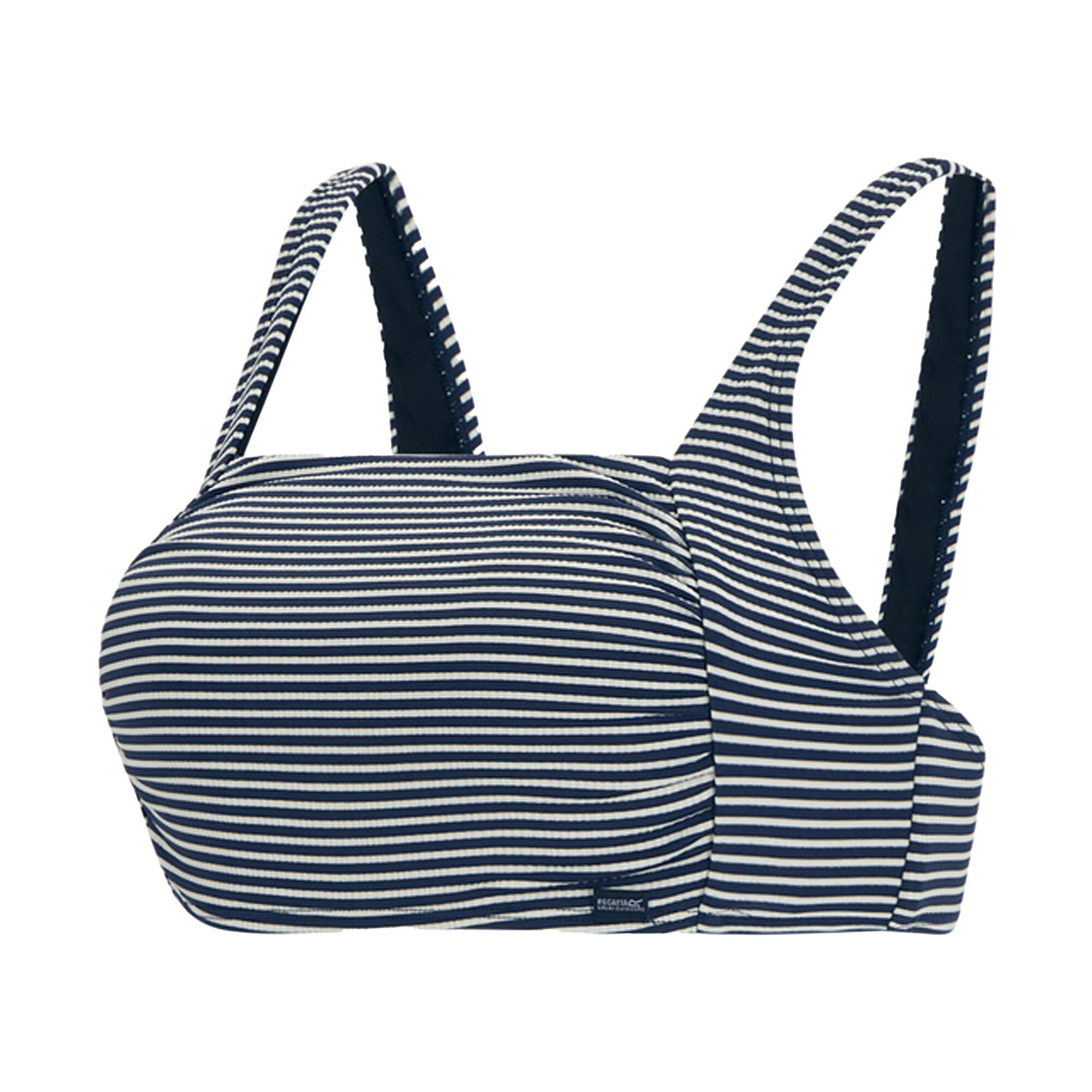 Dames Loria Gestreept Bikinitopje (Marine, Wit) 3/5