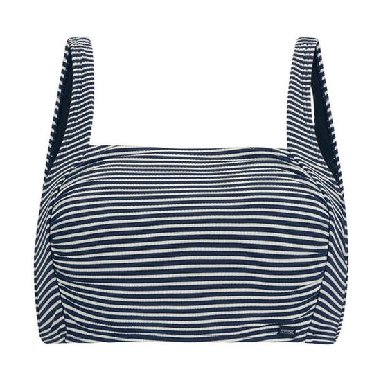 Top Bikini Strisce Donna Regatta Loria Blu Navy Bianco