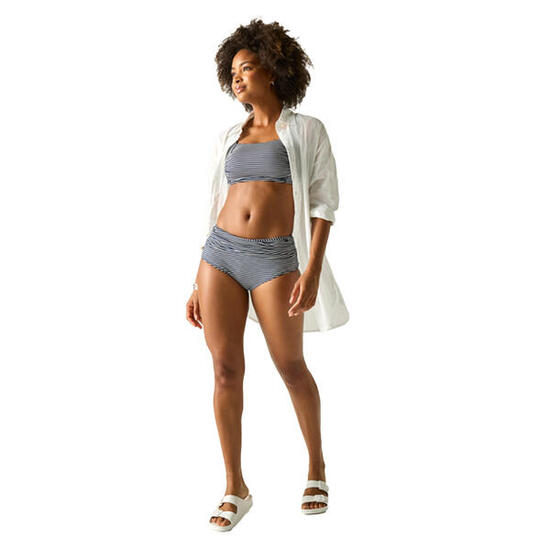 Haut De Maillot De Bain Motif/style À Rayures LORIA Femme (Bleu Marine / Blanc À