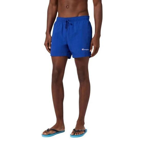 Short De Bain Motif/style Logo Brodé Homme (Bleu)
