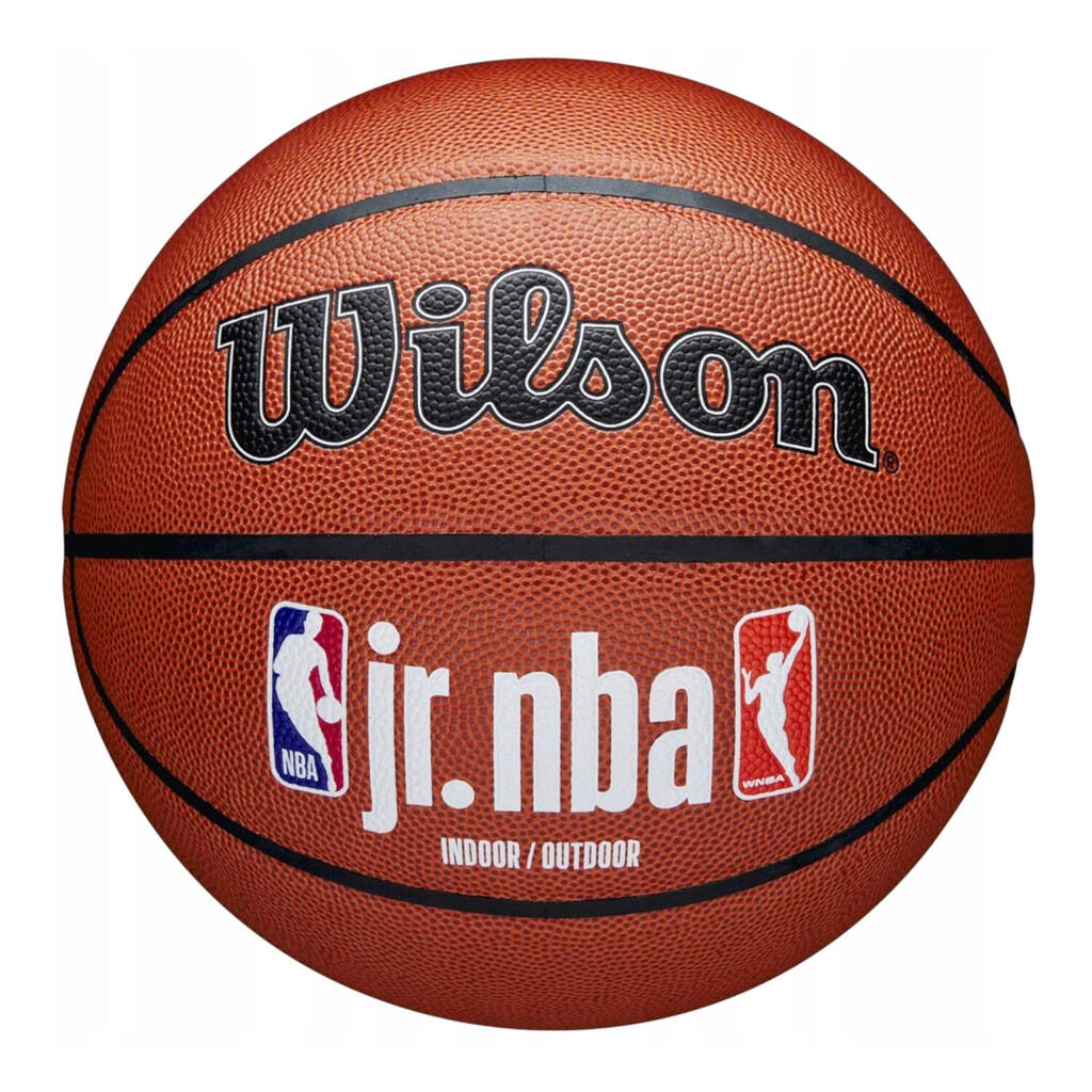 JR NBA Logo Basketball (Brown) 7
