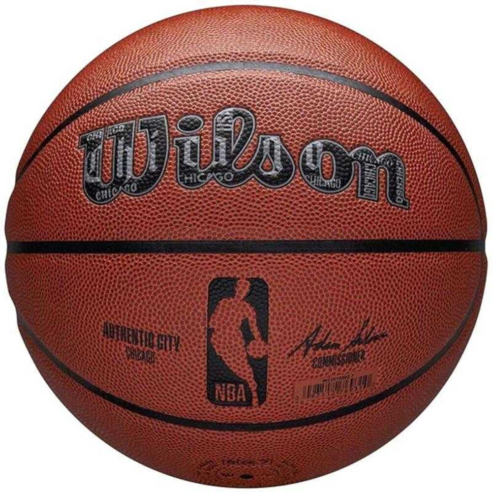Balón de Baloncesto Chicago Bulls Diseño NBA Marrón 2/3