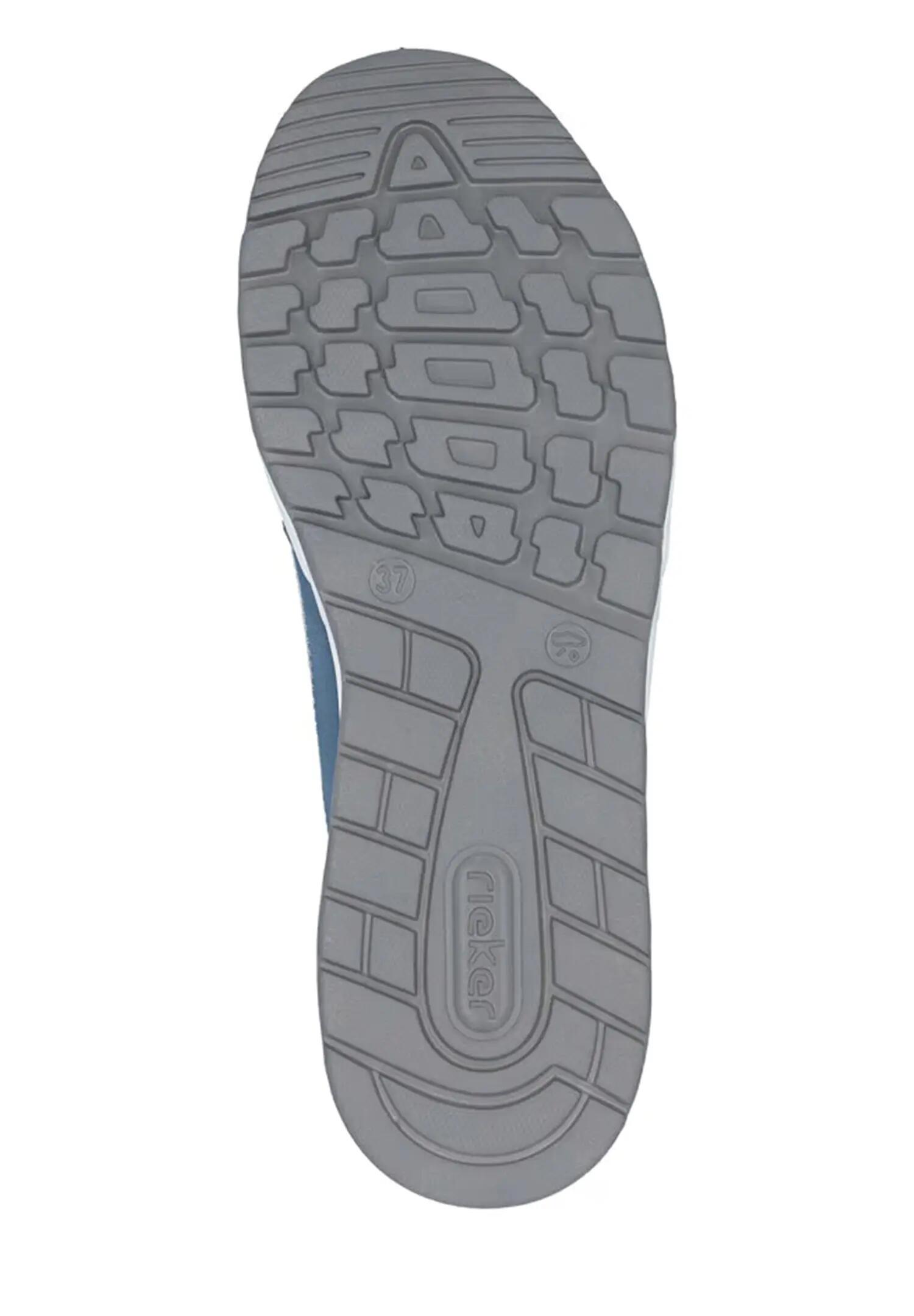 Rieker Damen Sneaker Low Sneaker Reißverschluss Komfort N5204-12 Blau 5/5