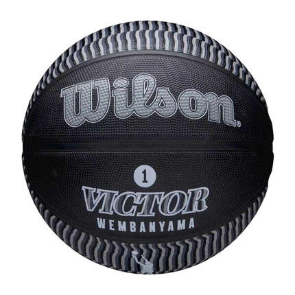 Ballon De Basket Motif/style NBA VICTOR WEMBANYAMA (Noir) Taille 7