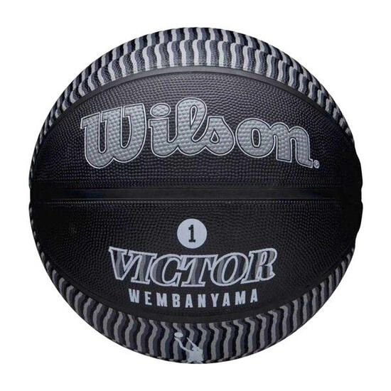 Ballon De Basket Motif/style NBA VICTOR WEMBANYAMA (Noir) Taille 7