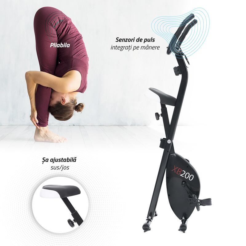 Bicicleta fitness pliabila Techfit XBIKE compact