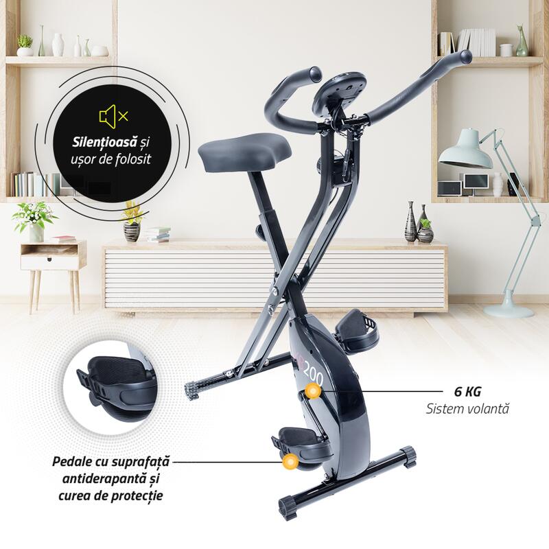 Bicicleta fitness pliabila Techfit XBIKE compact