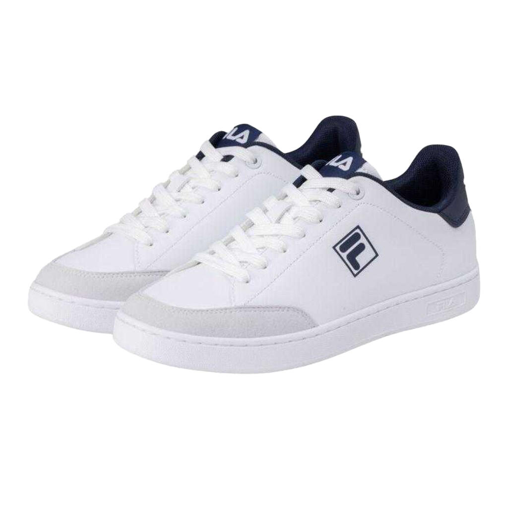 Womens/Ladies Courtbay Trainers (White/Navy Blue)