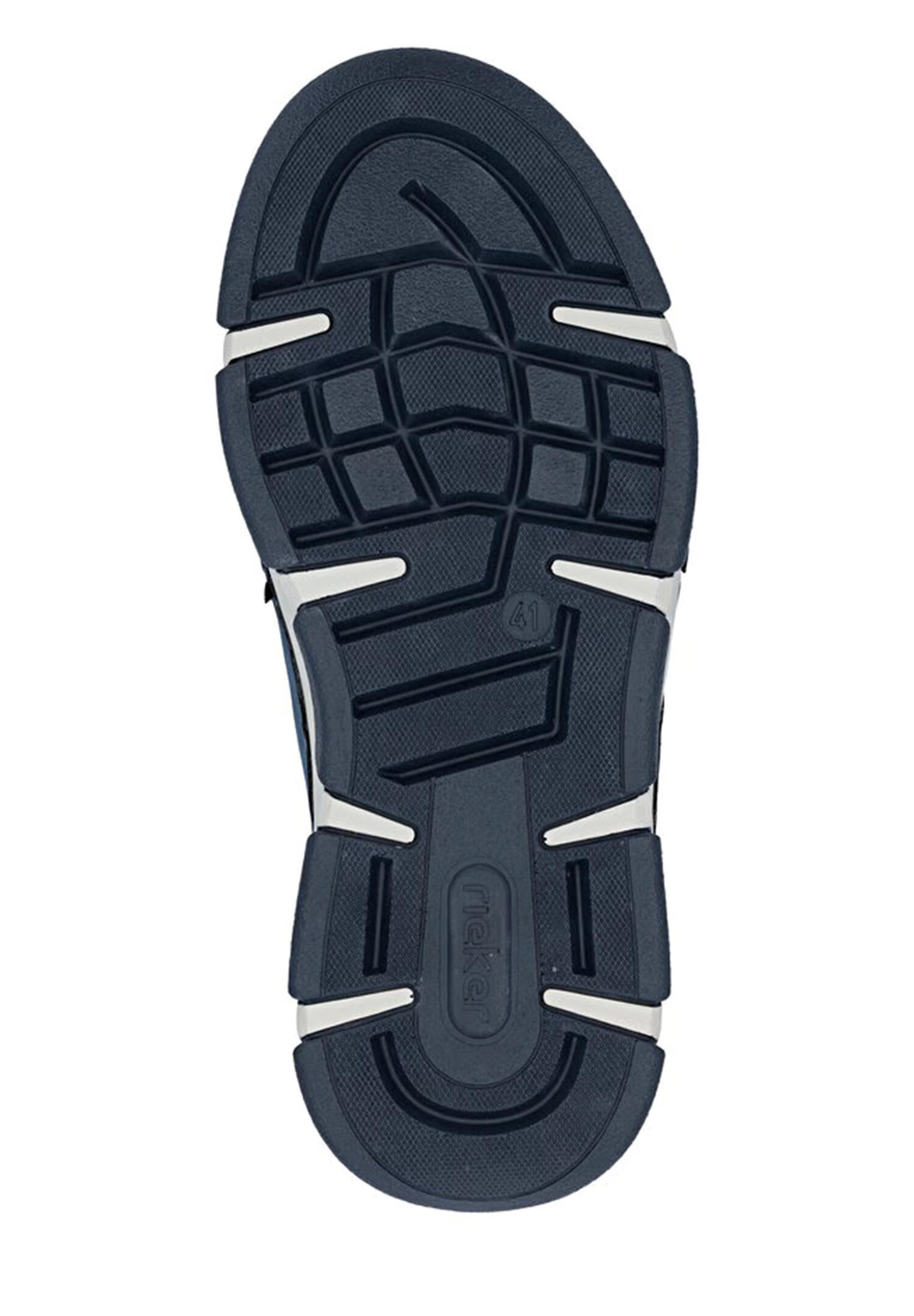 Rieker Herren Slipper  Halbschuhe Leder Komfort 15950-14 Blau 5/5