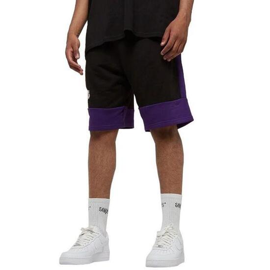 Short Motif/style LA Lakers Homme (Noir)