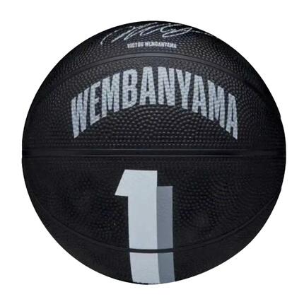 Ballon De Basket Motif/style NBA VICTOR WEMBANYAMA (Noir) Taille 3