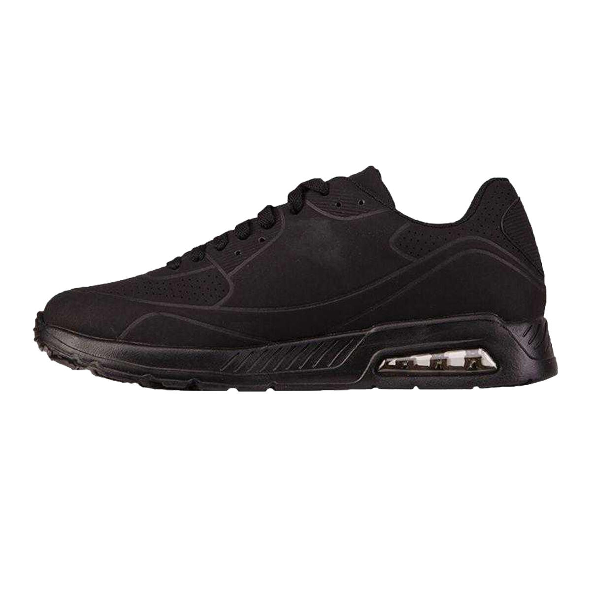 Baskets Motif/style En Relief HARLEM Homme (Noir) 4/6