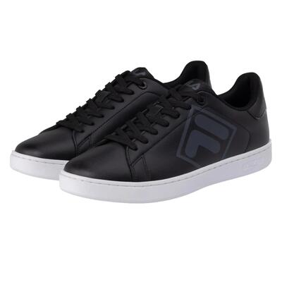 Heren courtbay logo trainers (zwart)