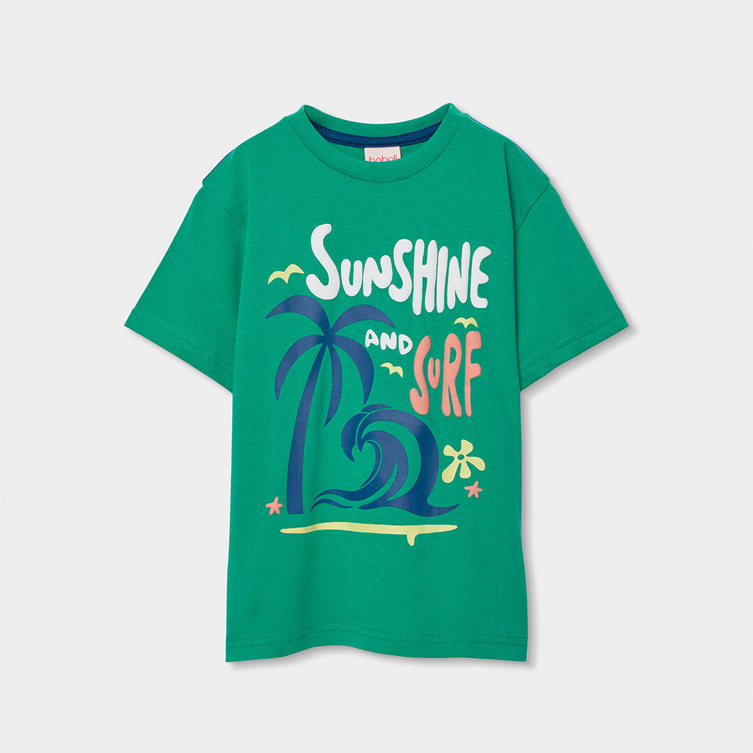 Conjuntos de verano de gimnasia kids niño boboli azul 3/7