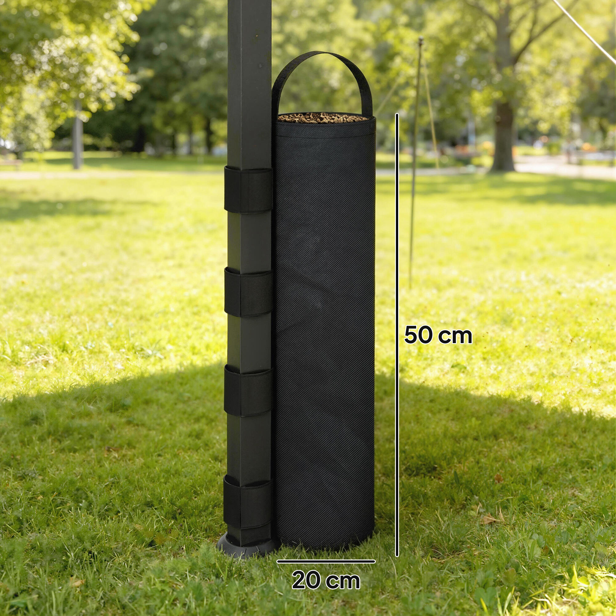 Pesos para Tendas Outsunny Preto 3/5