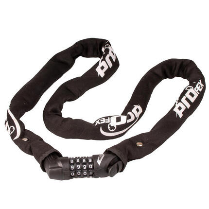 Zapięcie rowerowe łańcuch 130 cm/6 mm Profex na szyfr z uchwytem
