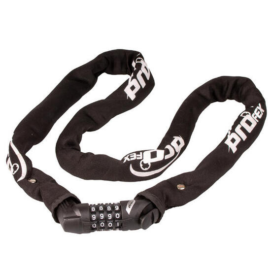 Zapięcie rowerowe łańcuch 130 cm/6 mm Profex na szyfr z uchwytem