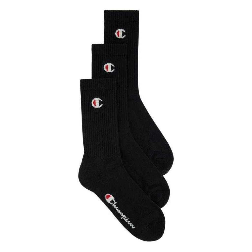 Unisex Adult Socks (Pack of 3) (Black)
