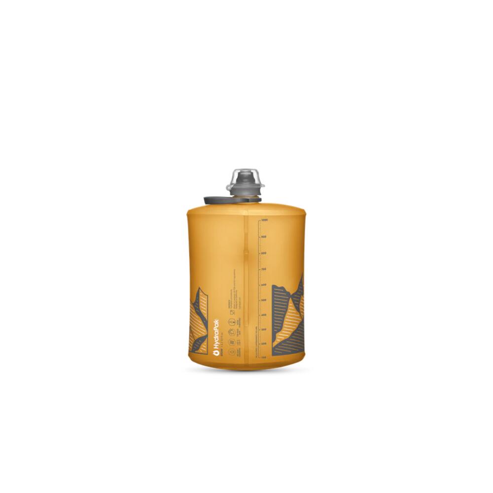 Hydrapak Stow 1L Golden Yellow Opvouwbare Waterfles 2/5