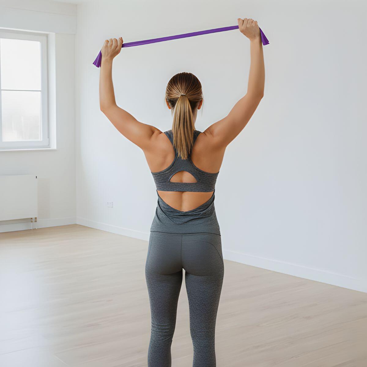 Unisex Fitness Fitnessband Gymnastikband Yoga Pilates Theraband X-sport Violett 2/7