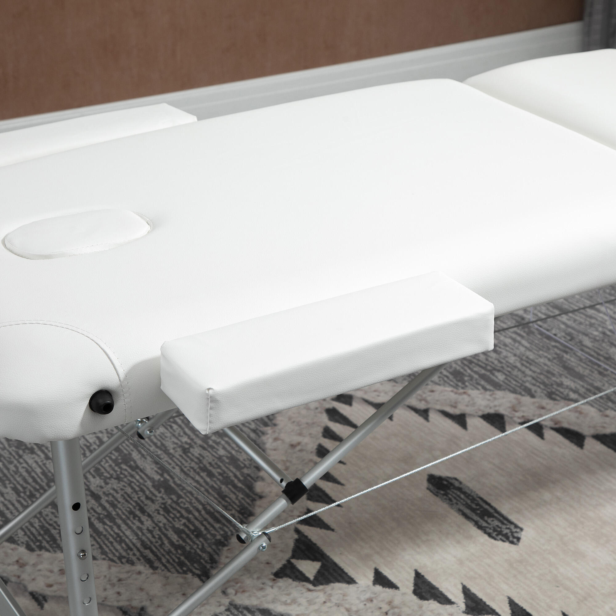 Marquesa de massagem 215x81x61-84 cm branco HOMCOM 5/5