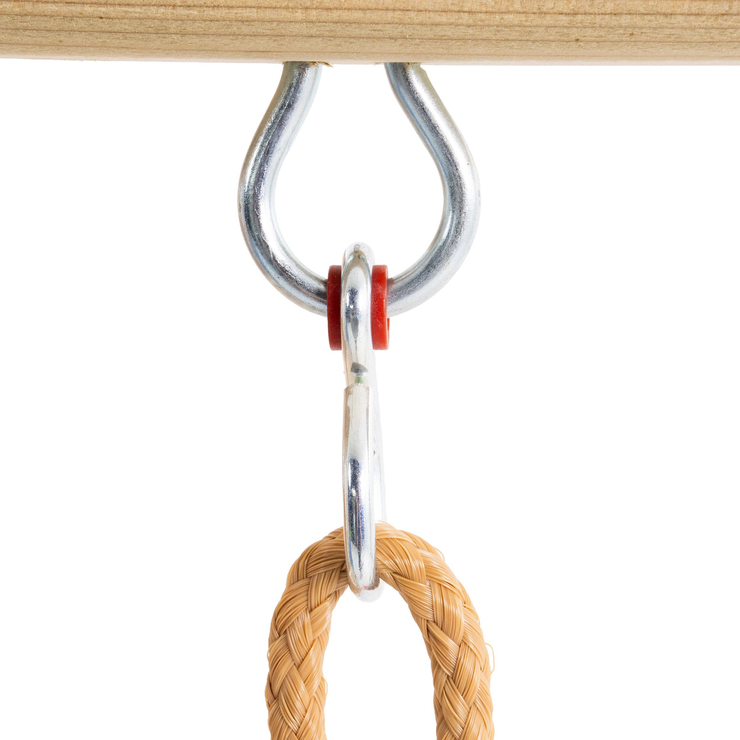 Schommelarm met 2 schommels voor modulair speelhuis  zwart FSC® 5/5