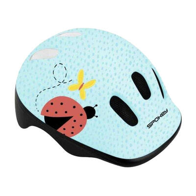 Kinder/kinder lieveheersbeestje fietshelm (blauw)