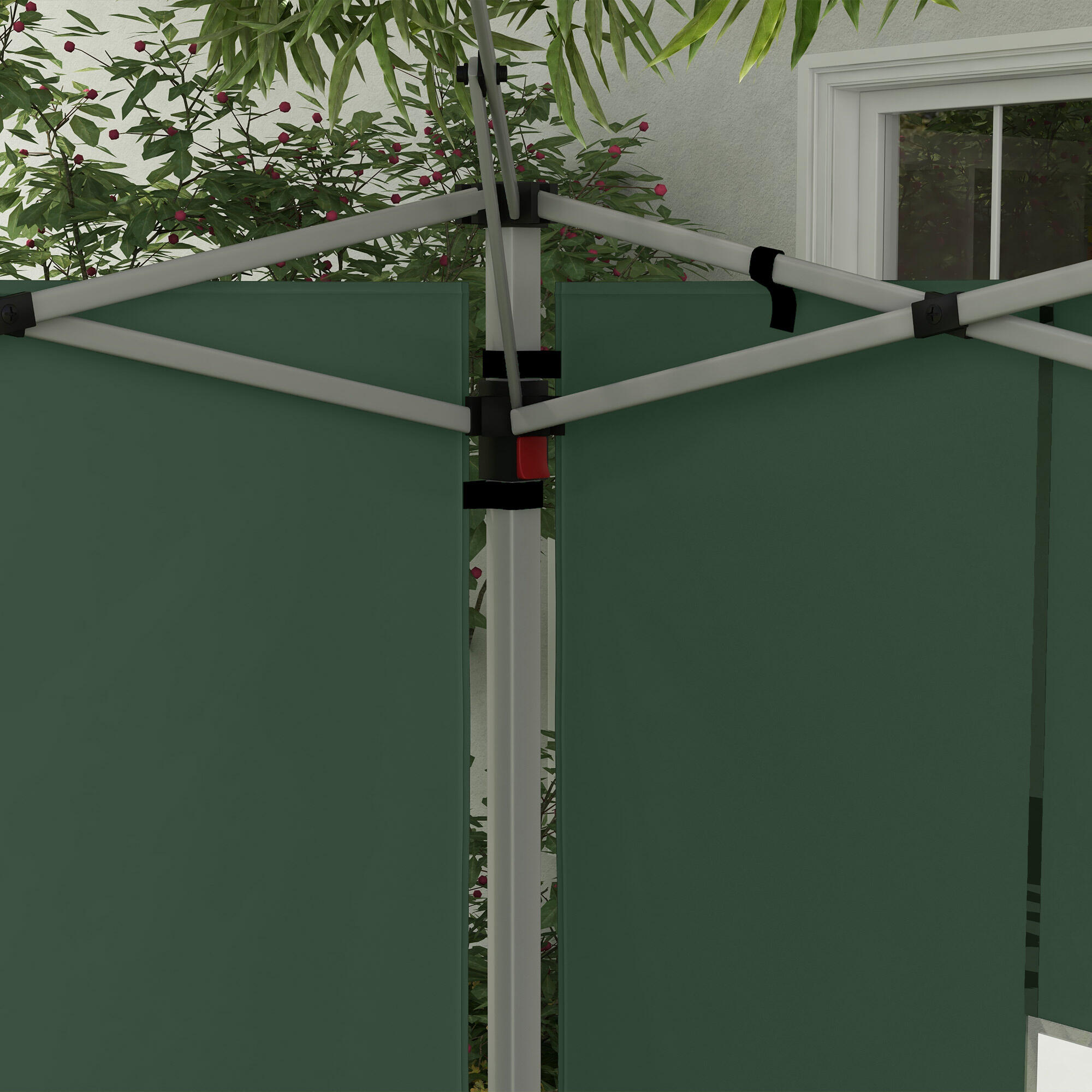 Paredes Laterales Carpa Outsunny 295x195 cm Verde 4/5
