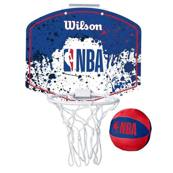 Ensemble De Mini Panier De Basket Motif/style Équipe (Blanc / Bleu / Rouge)