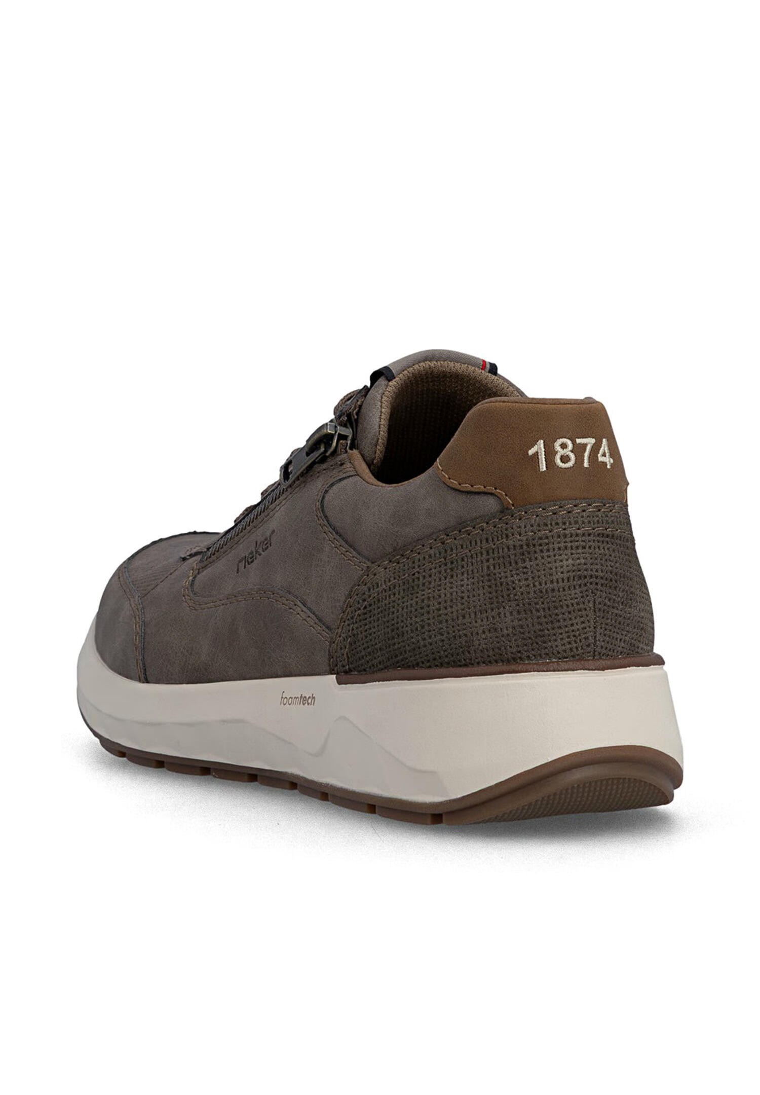 Rieker Herren Sneaker Low Schuhe Foamtech Komfort 11504-64 Beige 3/5