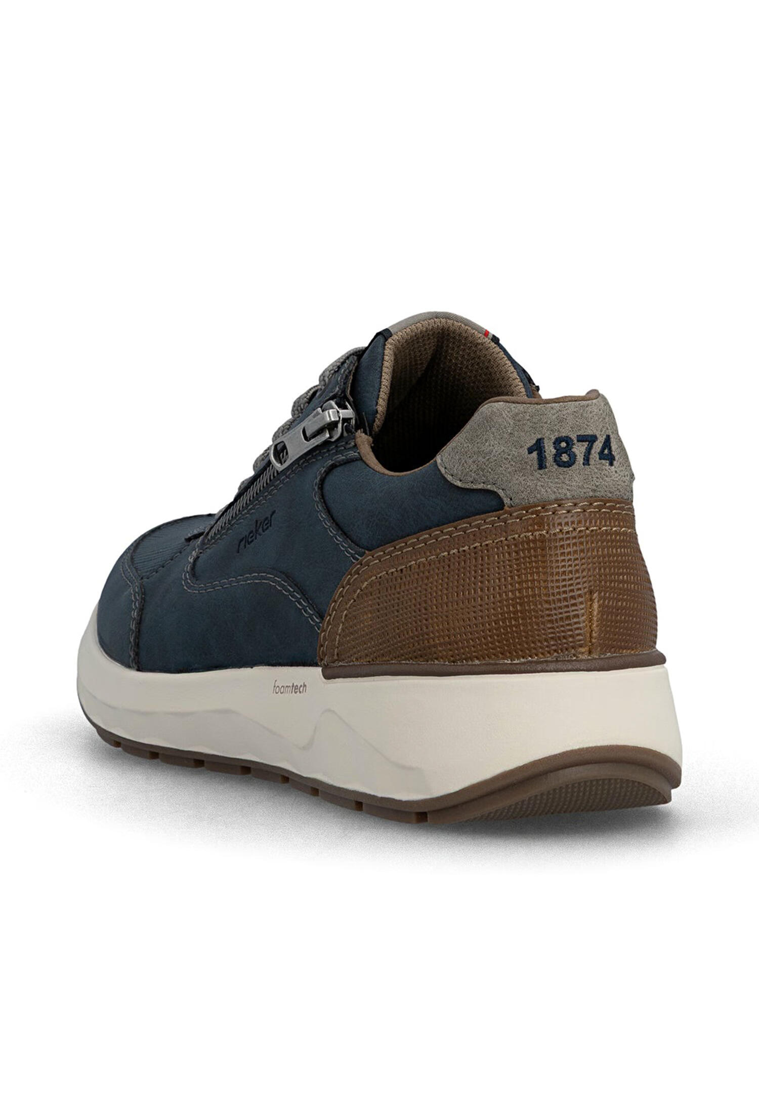 Rieker Herren Sneaker Low Schuhe Foamtech Komfort 11504-14 Blue 2/3