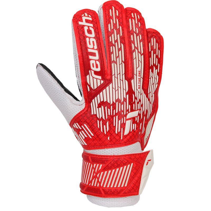 Gants De Gardien De But ATTRAKT SOLID Enfant (Noir / Rouge) 3/4