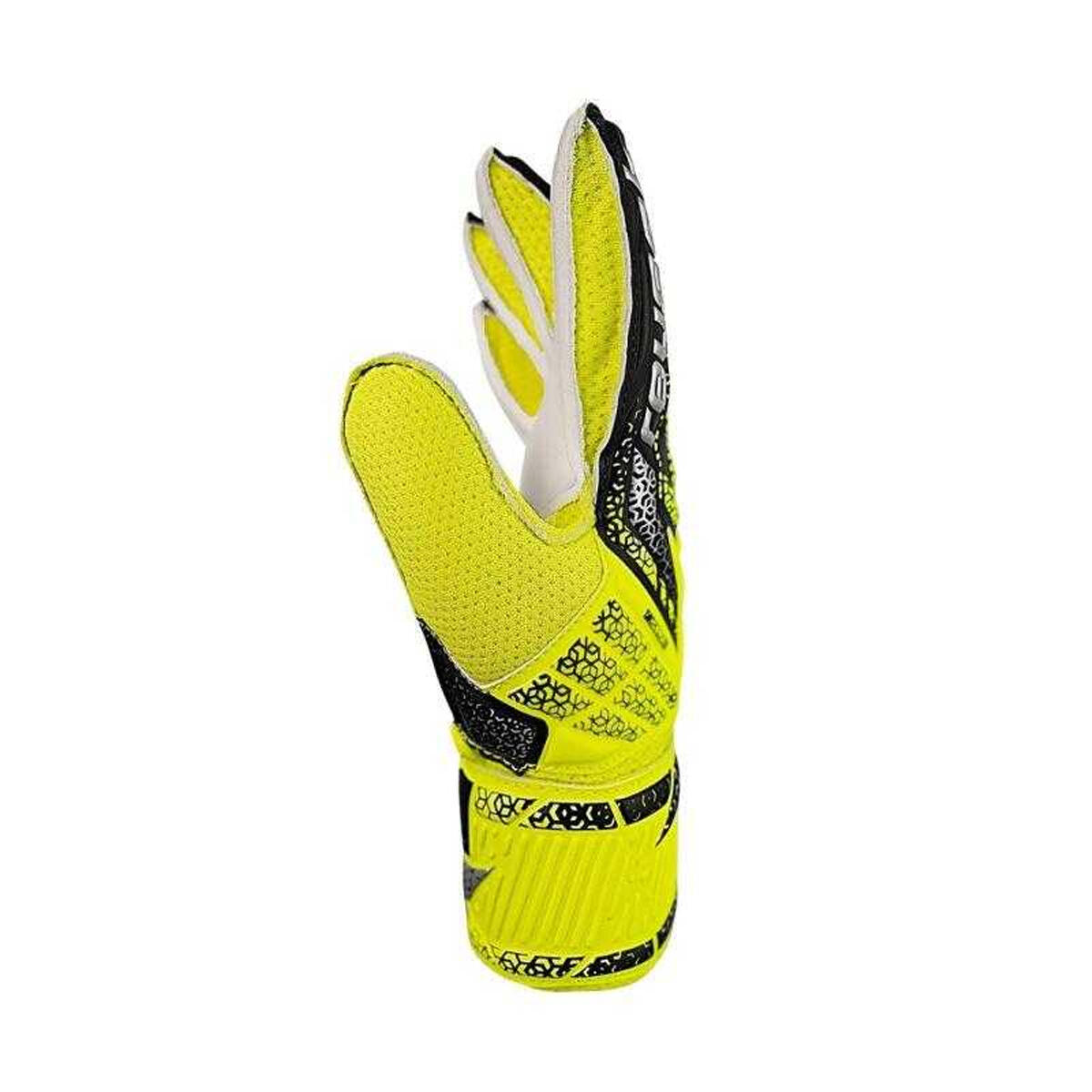 "Attrakt Solid" TorhüterHandschuhe für Kinder Weiß/Schwarz/Grün 3/7