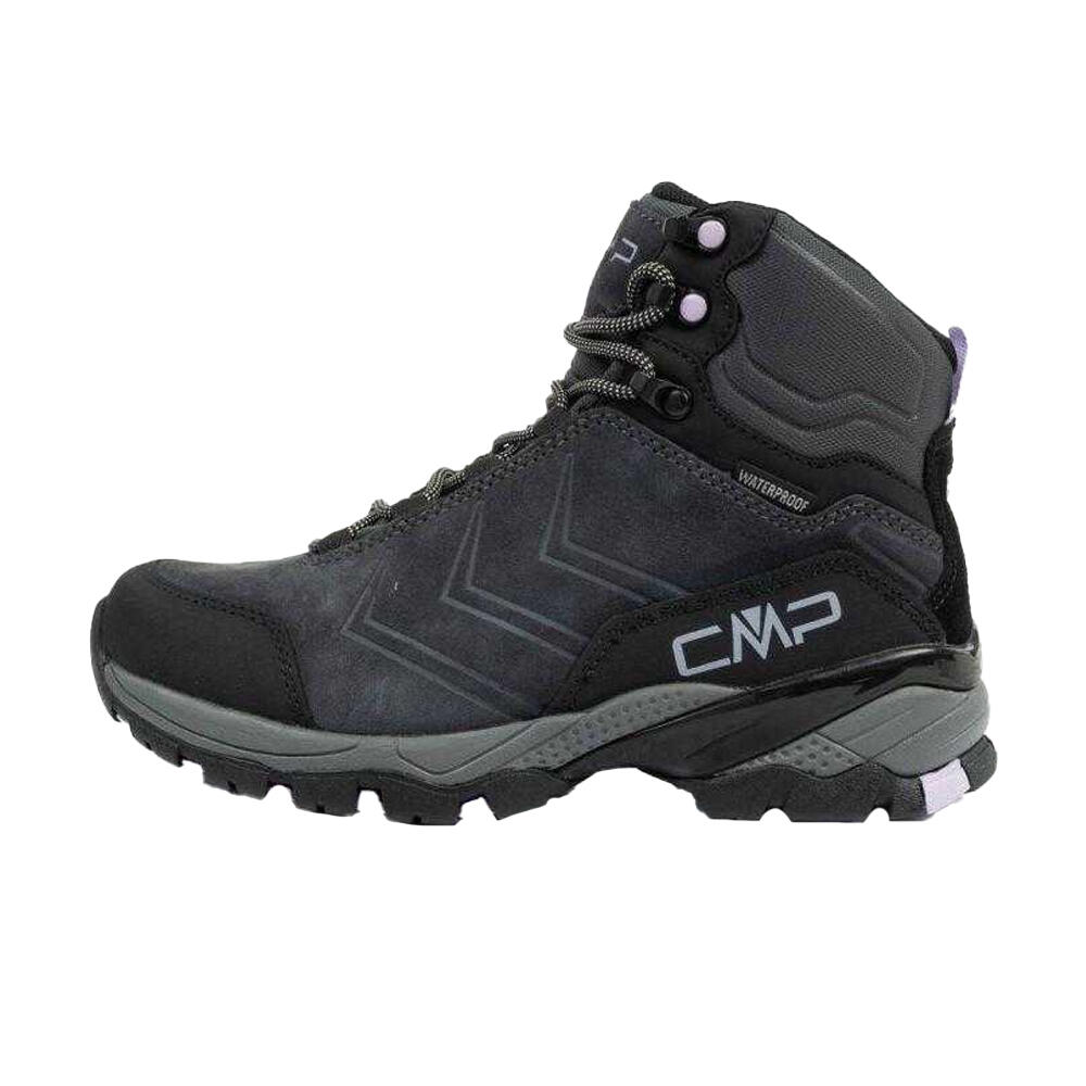 Botas de Senderismo de Cuero Melnick Senderismo para Mujer Gris 3/4