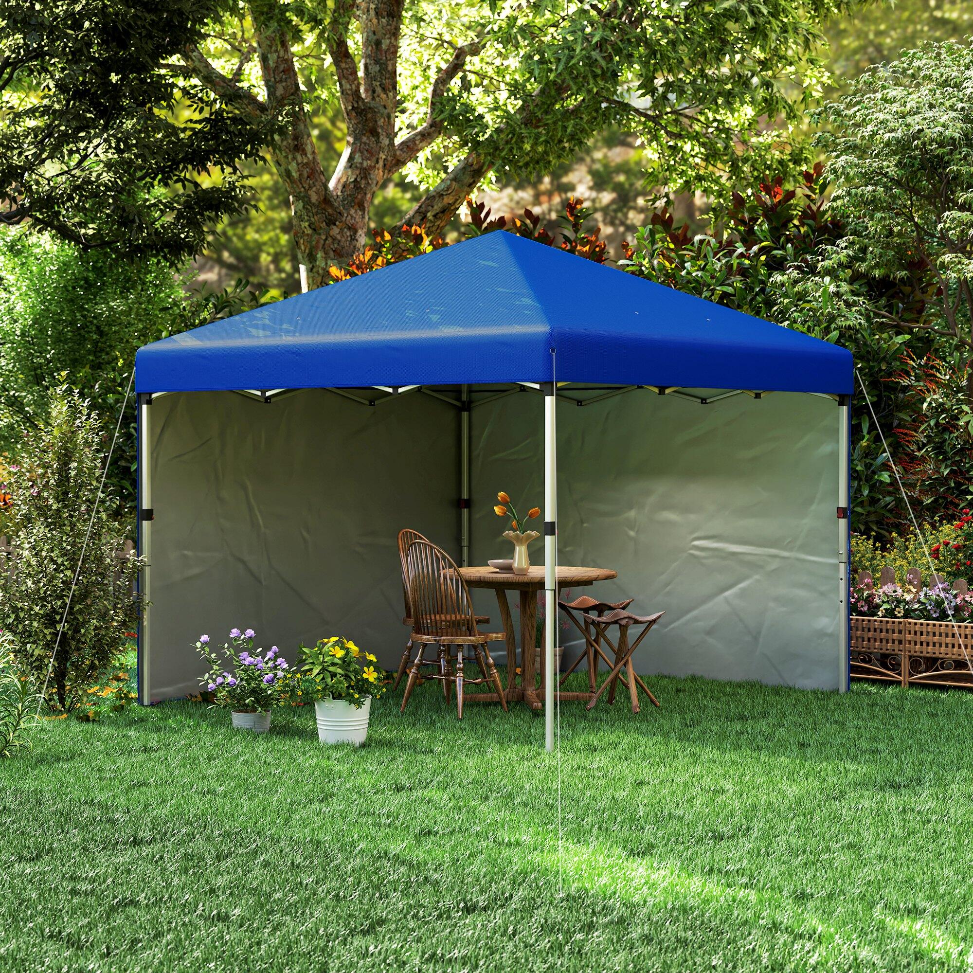 Tenda Dobrável Outsunny Azul 5/5