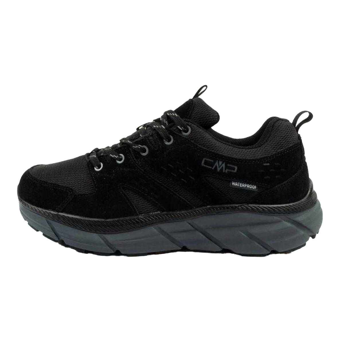 Zapatillas Deportivas de Cuero Kamsel para Hombre Negro 3/4