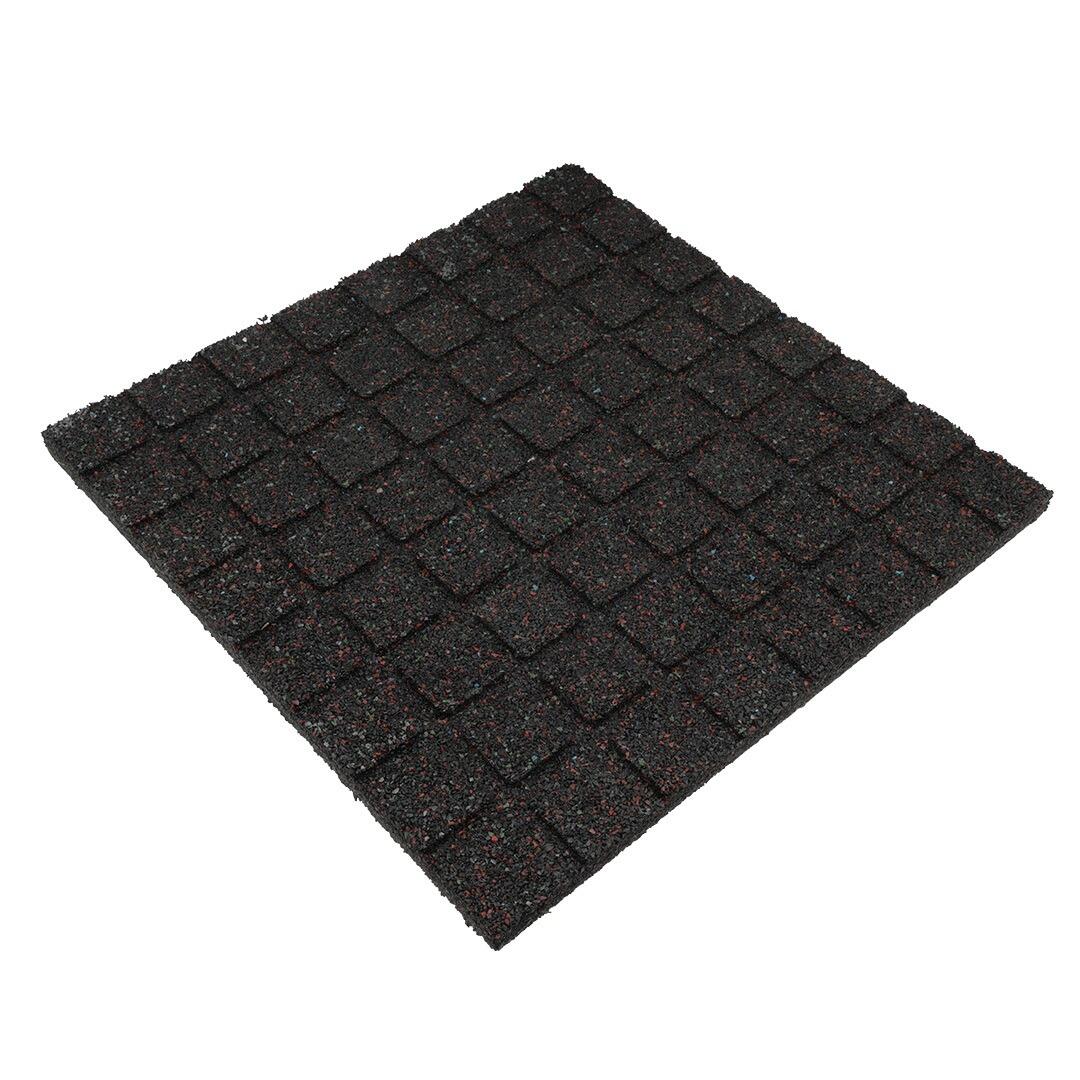 Rubber tegel / terrastegel - 25 mm - 50 x 50 cm - Grijs 7/7