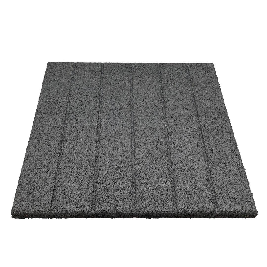 Rubber tegel / terrastegel - 25 mm - 50 x 50 cm - Grijs 5/7