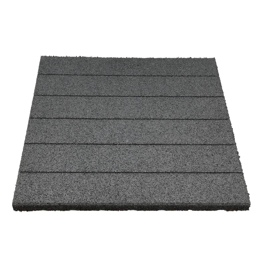 Rubber tegel / terrastegel - 25 mm - 50 x 50 cm - Grijs 4/7