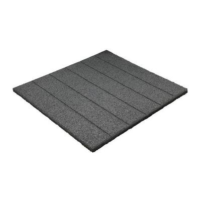 Rubber tegel / terrastegel - 25 mm - 50 x 50 cm - grijs