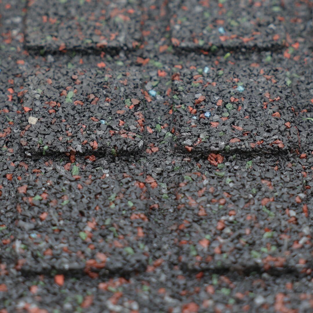 Rubber tegel / terrastegel - 25 mm - 50 x 50 cm - Grijs 6/7