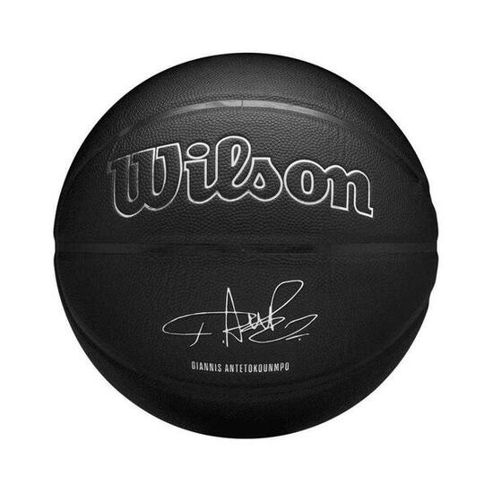 Ballon De Basket Motif/style NBA EVERGREEN GIANNIS (Noir) Taille 7