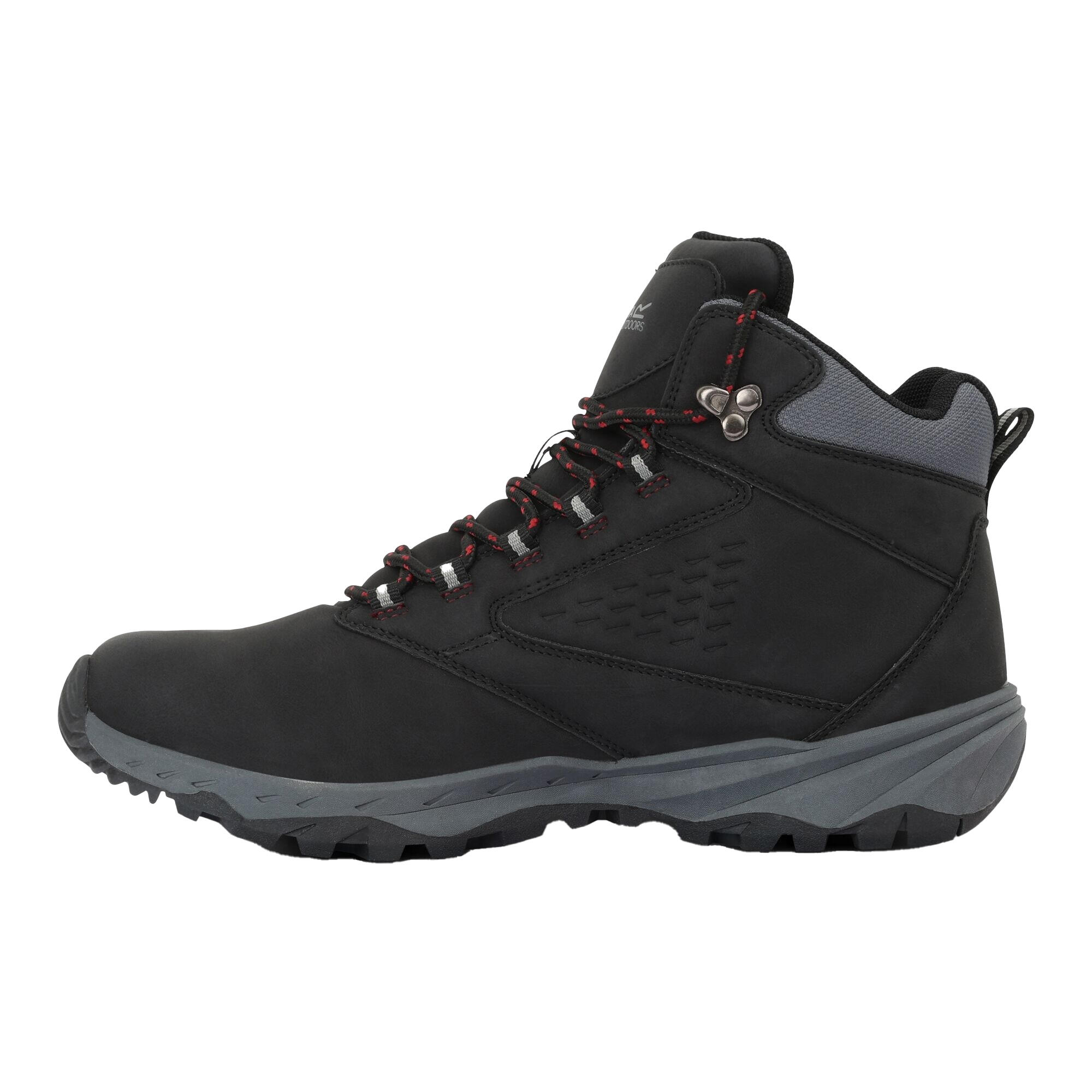 Bottines De Marche AMBLE Homme (Noir / Rouge) 3/5