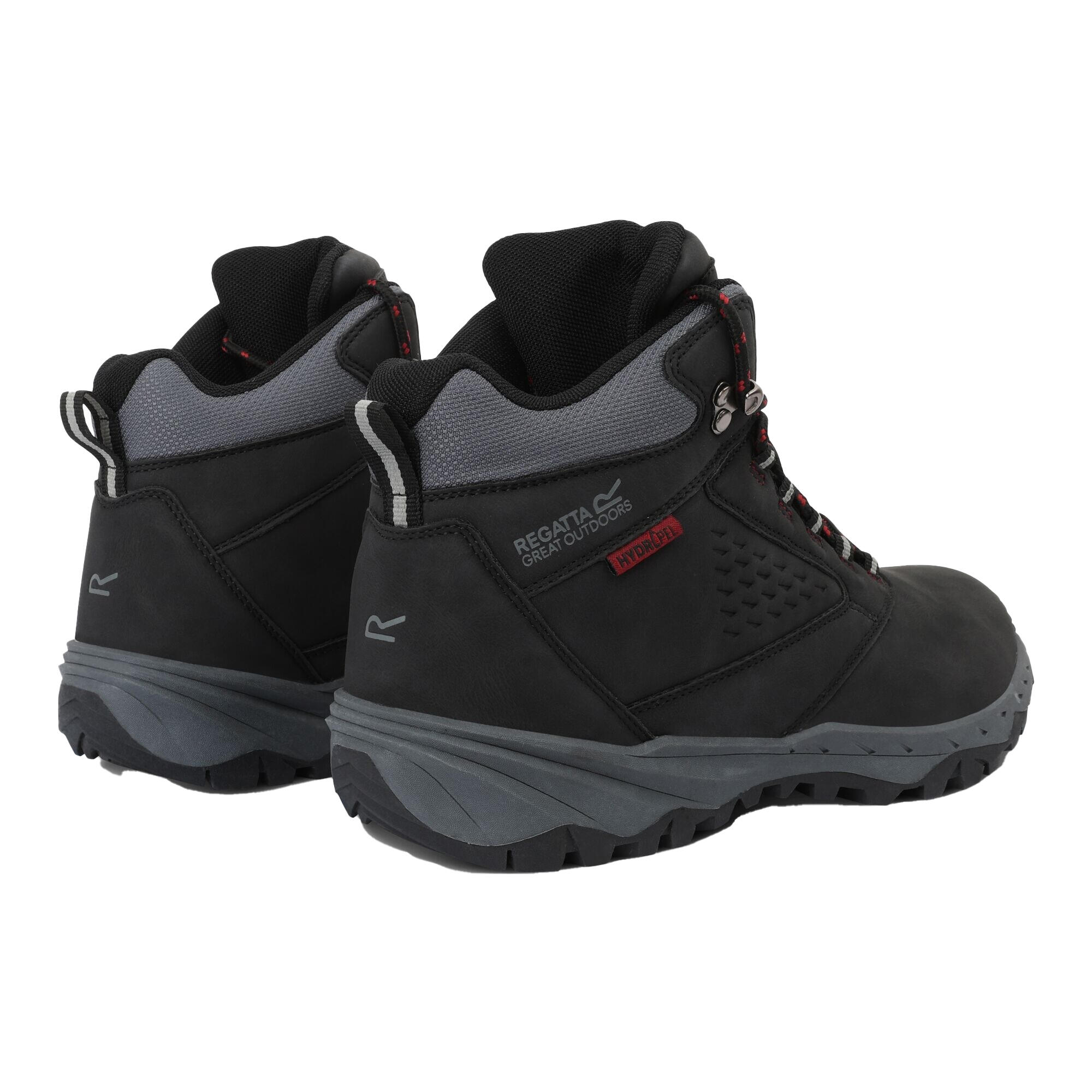 Bottines De Marche AMBLE Homme (Noir / Rouge) 2/5